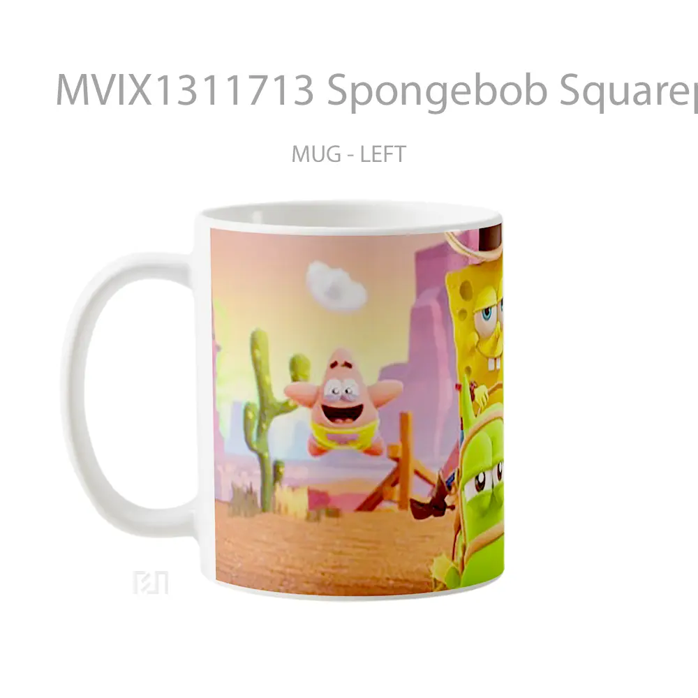 Mug Spongebob Squarepants The Cosmic Shake Characters Gelas Astronomi - All-side / Desain
