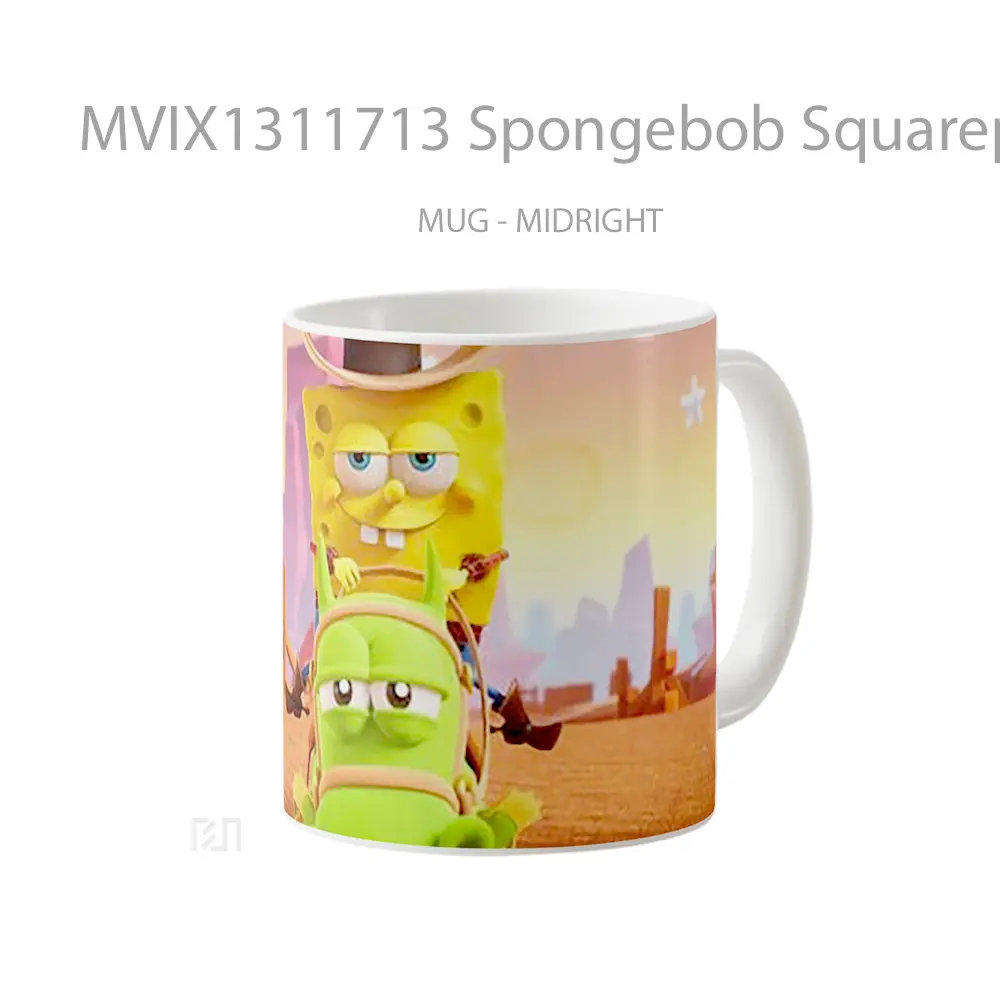 Mug Spongebob Squarepants The Cosmic Shake Characters Gelas Astronomi - All-side / Desain