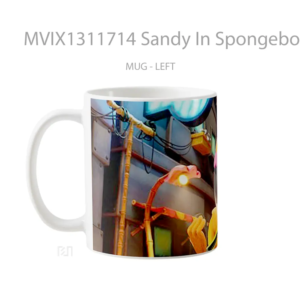 Mug Sandy In Spongebob Squarepants The Cosmic Shake Gelas Astronomi - All-side / Desain