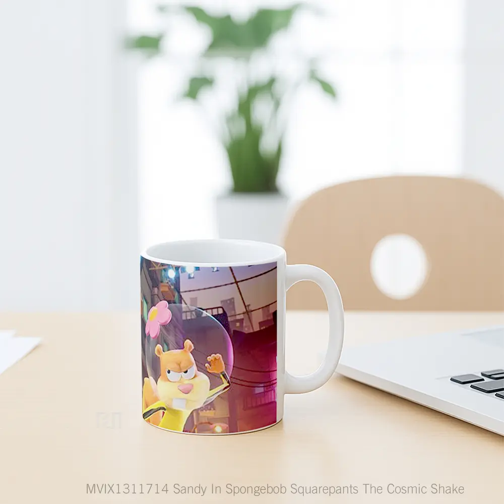 Mug Sandy In Spongebob Squarepants The Cosmic Shake Gelas Astronomi - All-side / Desain