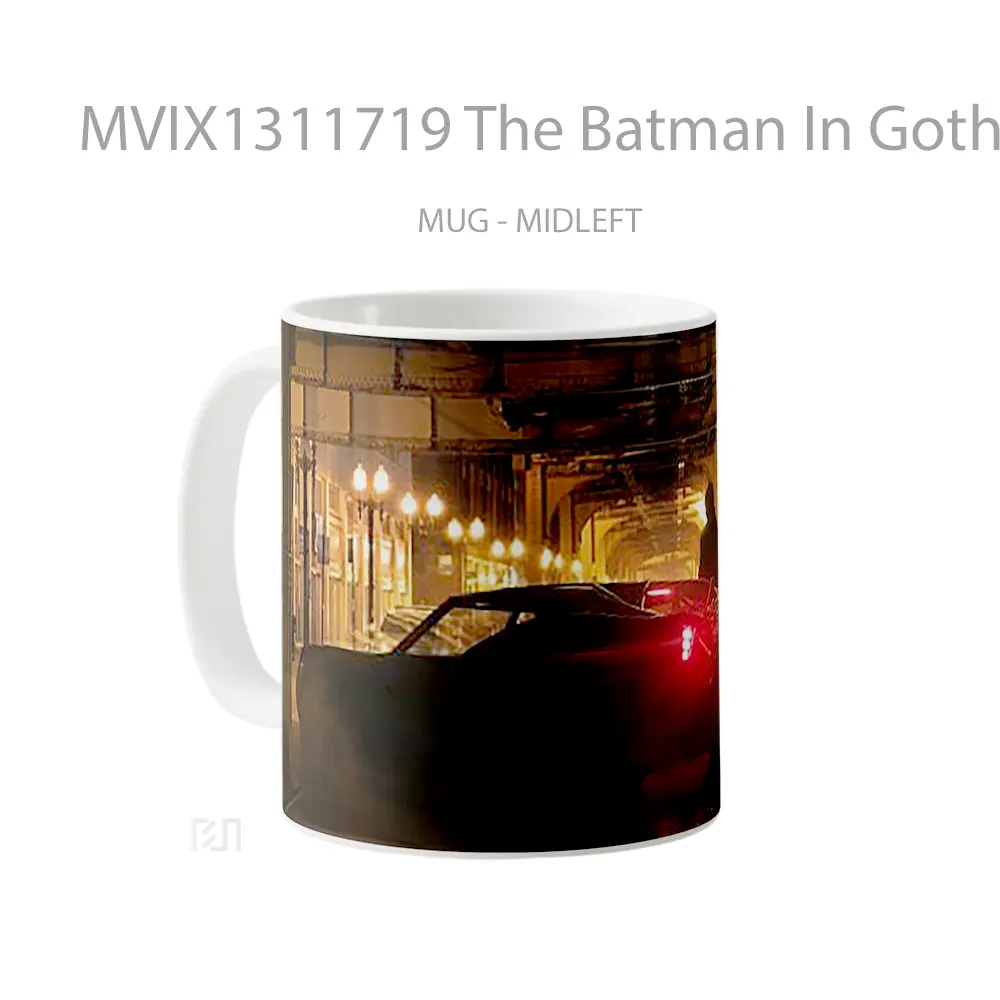 Mug The Batman In Gotham City Gelas Superhero - All-side / Desain