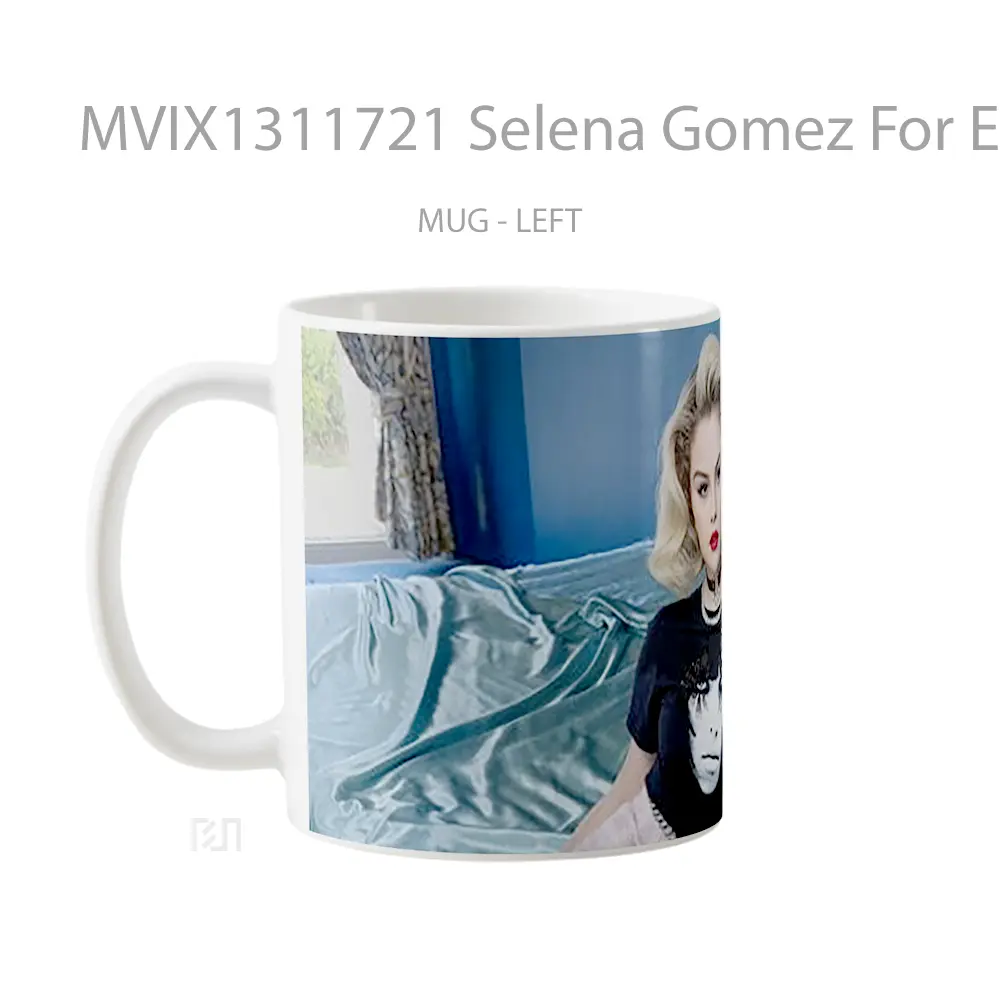 Mug Selena Gomez For Elle Magazine Gelas Selebriti - All-side / Desain
