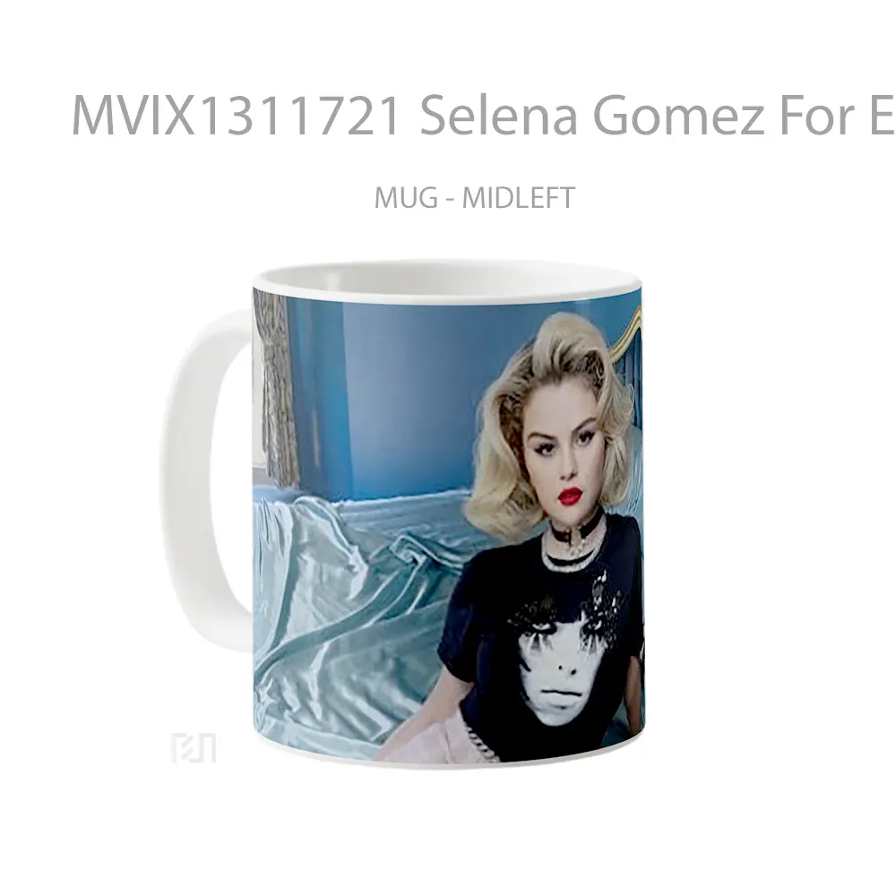 Mug Selena Gomez For Elle Magazine Gelas Selebriti - All-side / Desain