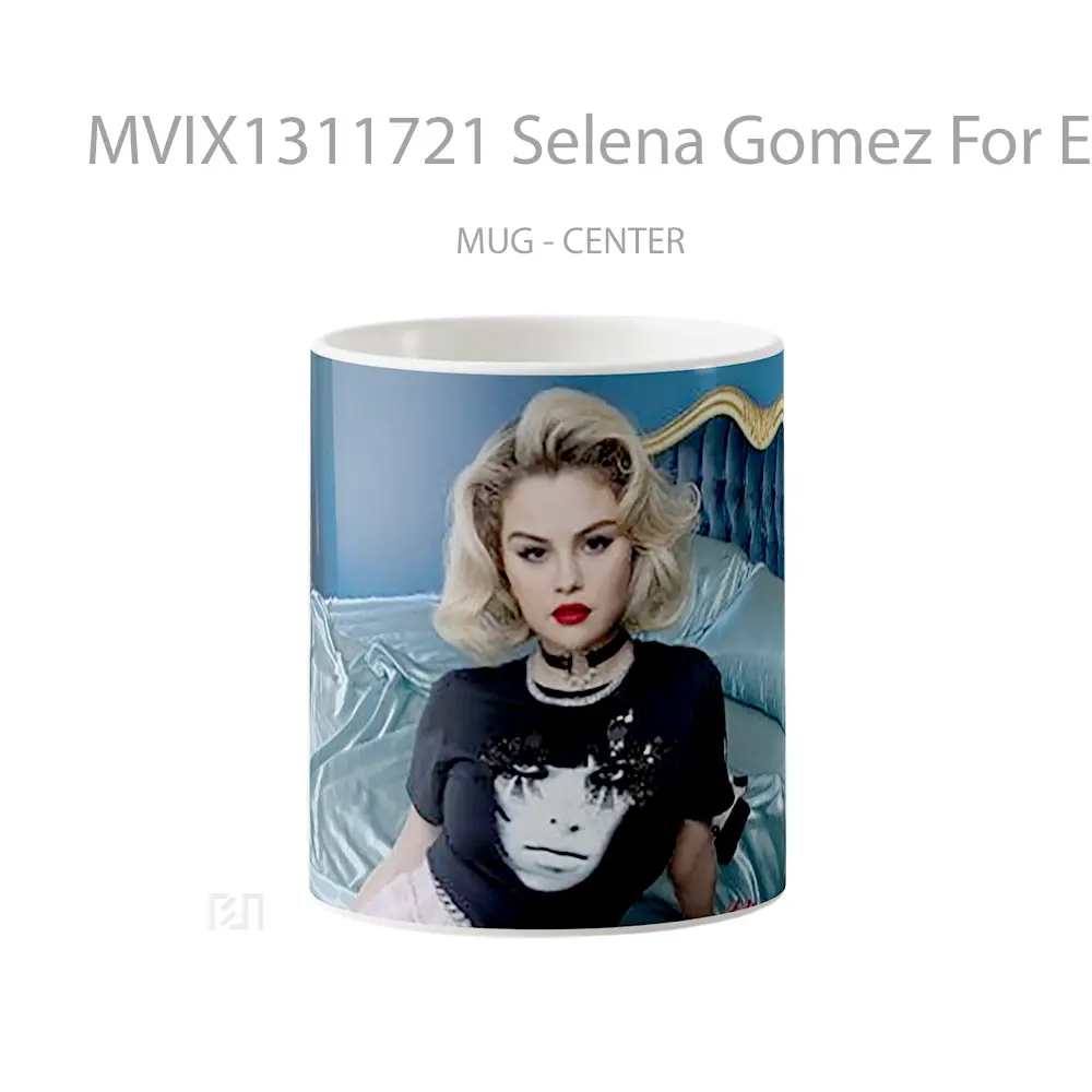 Mug Selena Gomez For Elle Magazine Gelas Selebriti