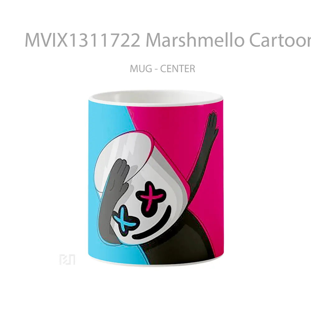 Mug Marshmello Cartoon Gelas Kartun
