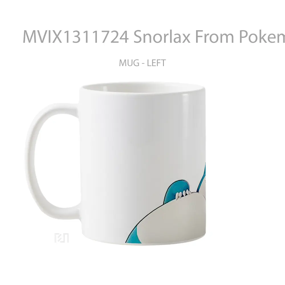 Mug Snorlax From Pokemon Cangkir Anime - All-side / Desain