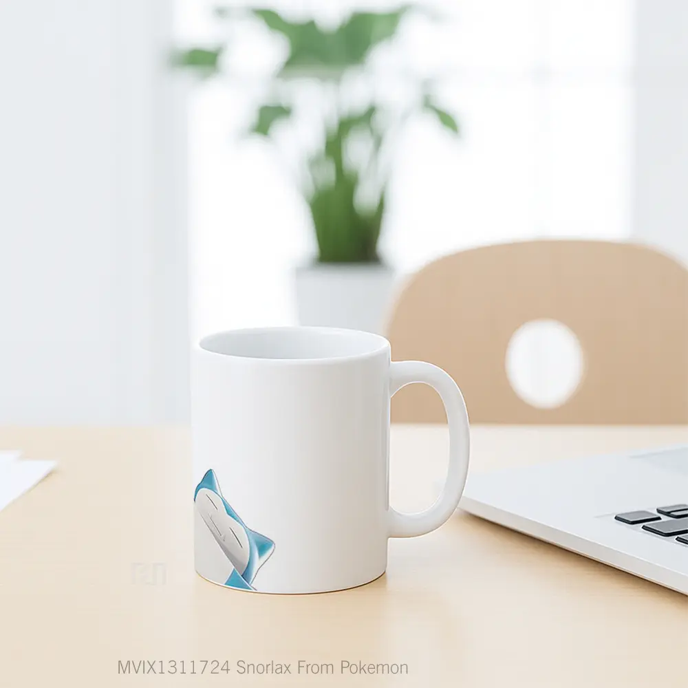 Mug Snorlax From Pokemon Cangkir Anime - All-side / Desain