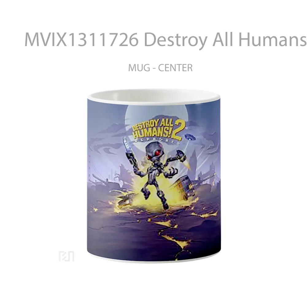 Mug Destroy All Humans 2 Gelas Keramik Unik