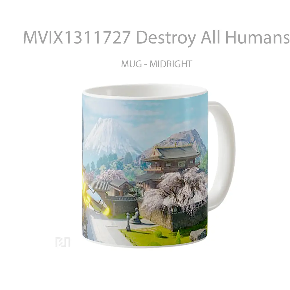 Mug Destroy All Humans 2 Game Cangkir Gamer - All-side / Desain