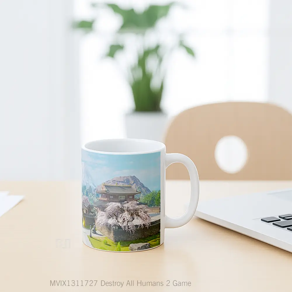 Mug Destroy All Humans 2 Game Cangkir Gamer - All-side / Desain