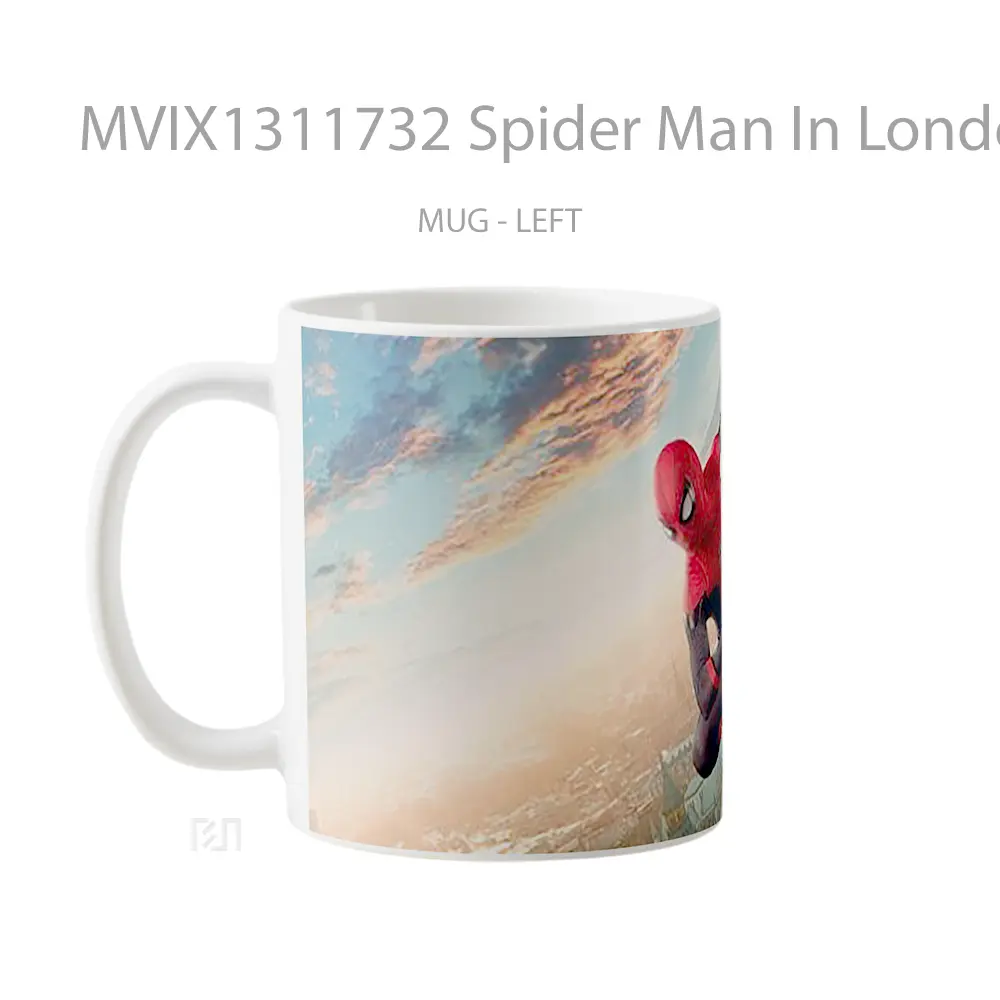 Mug Spider Man In London Gelas Superhero - All-side / Desain