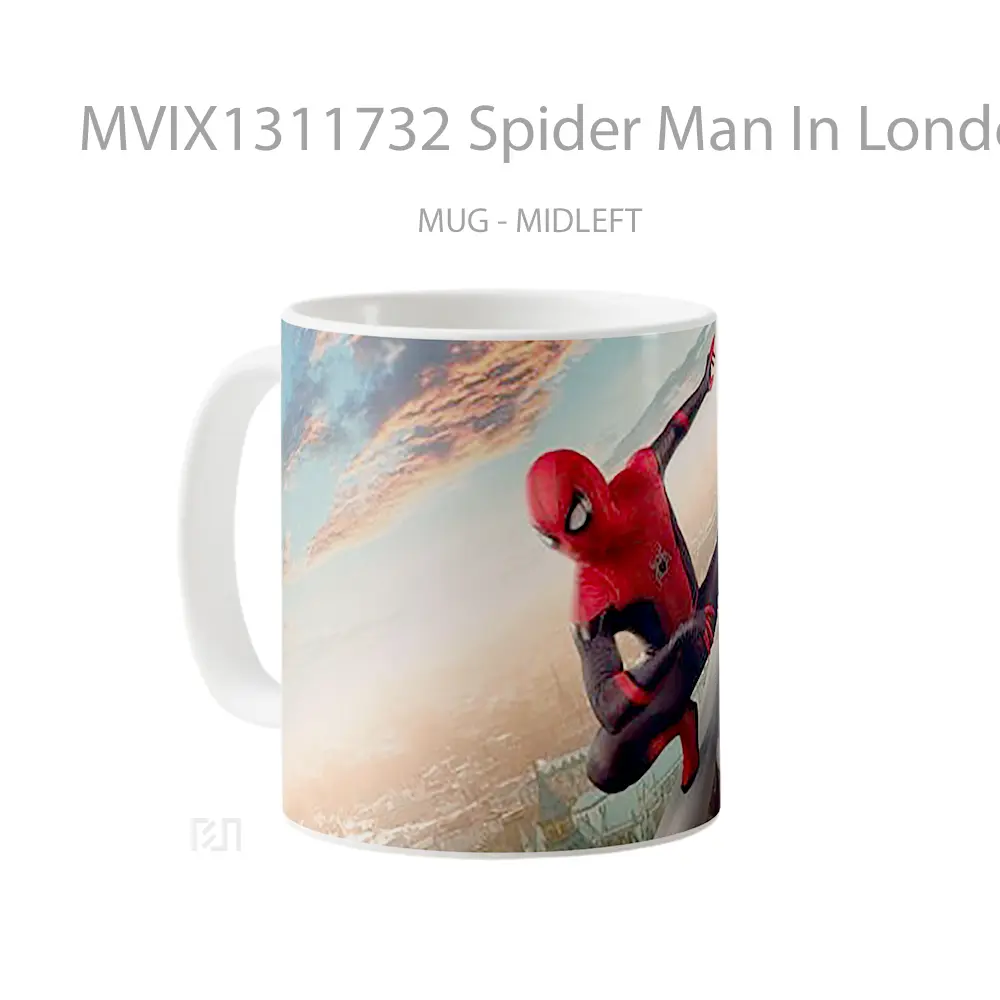 Mug Spider Man In London Gelas Superhero - All-side / Desain