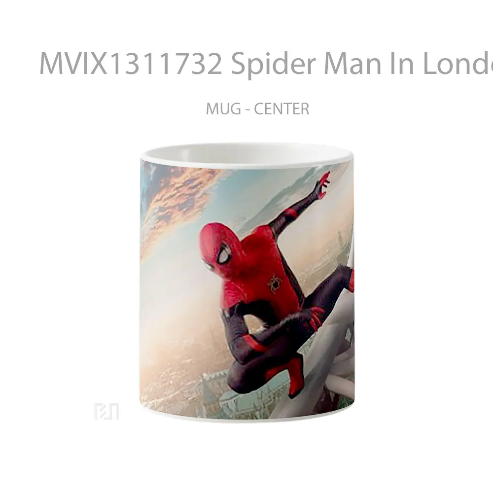 Mug Spider Man In London Gelas Superhero