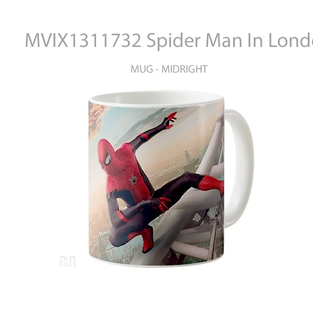 Mug Spider Man In London Gelas Superhero - All-side / Desain