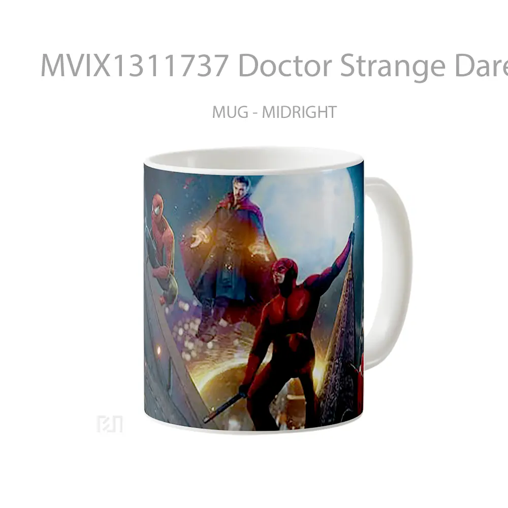 Mug Doctor Strange Daredevil And Spider Mans In No Way Home Gelas Superhero - All-side / Desain