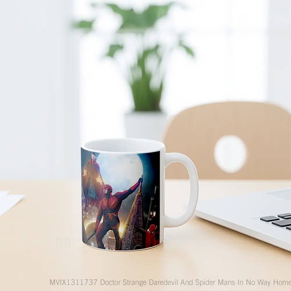 Mug Doctor Strange Daredevil And Spider Mans In No Way Home Gelas Superhero - All-side / Desain