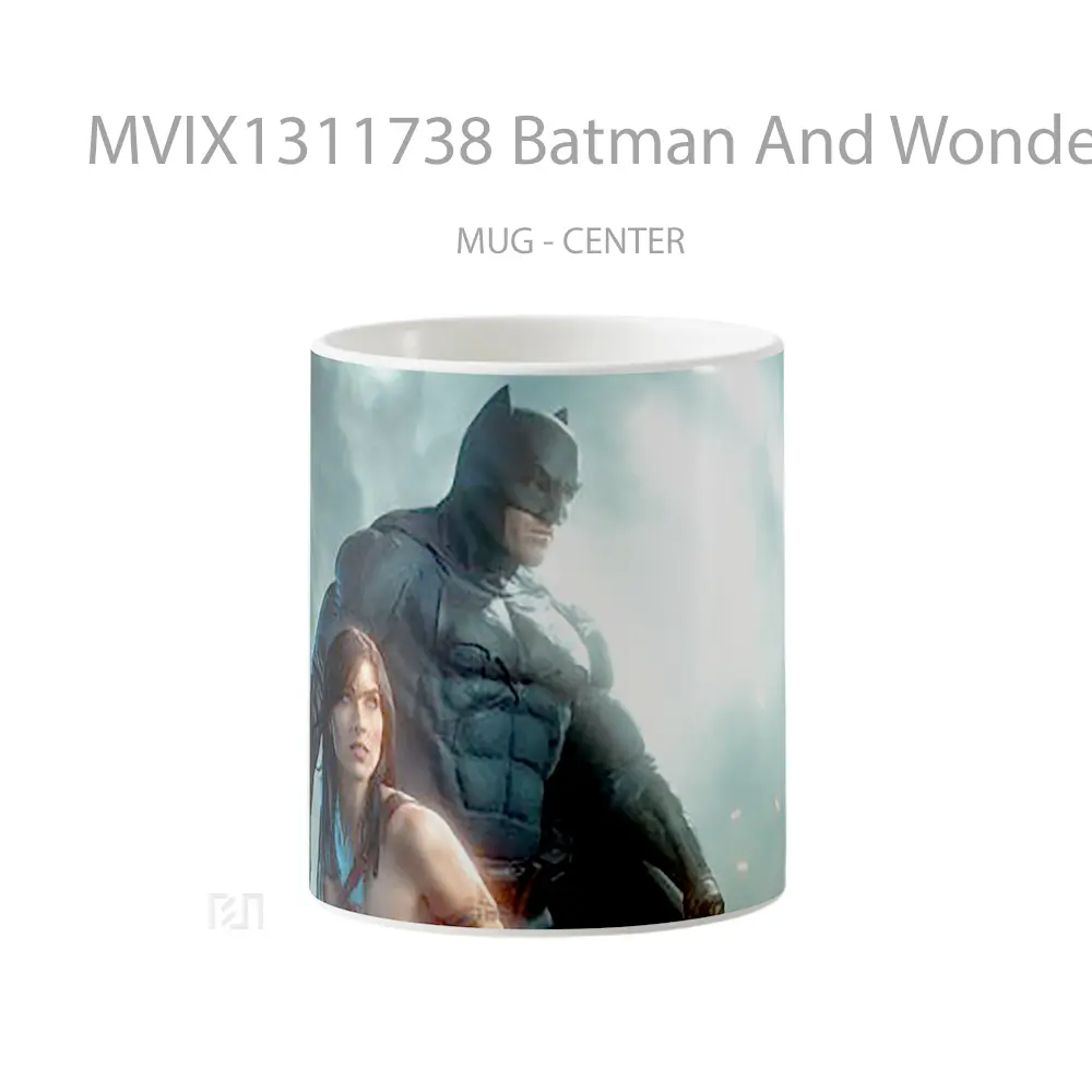 Mug Batman And Wonder Woman Fanart Gelas Superhero