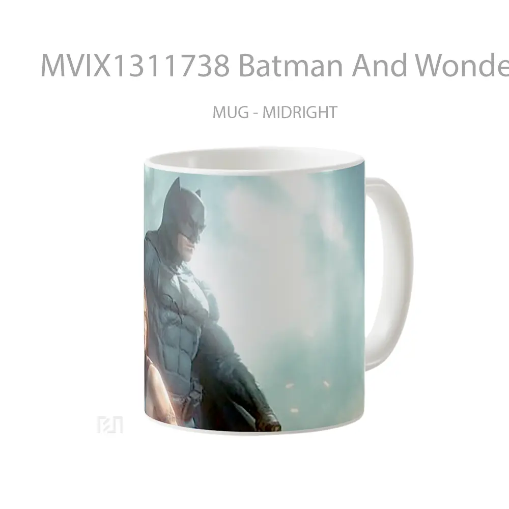 Mug Batman And Wonder Woman Fanart Gelas Superhero - All-side / Desain
