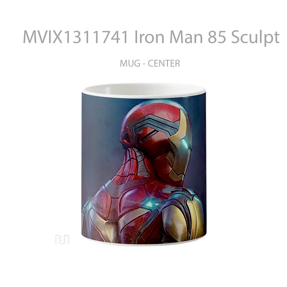 Mug Iron Man 85 Sculpt Gelas Superhero