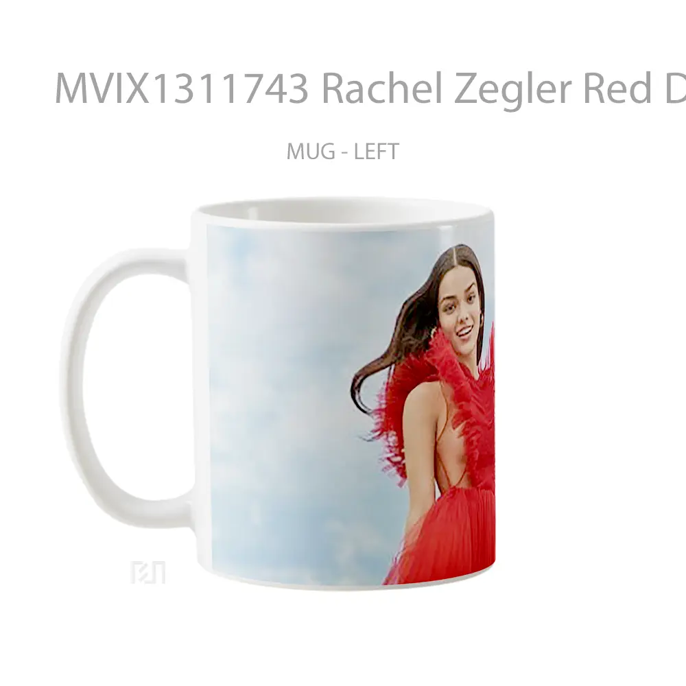 Mug Rachel Zegler Red Dress Gelas Keramik Unik - All-side / Desain