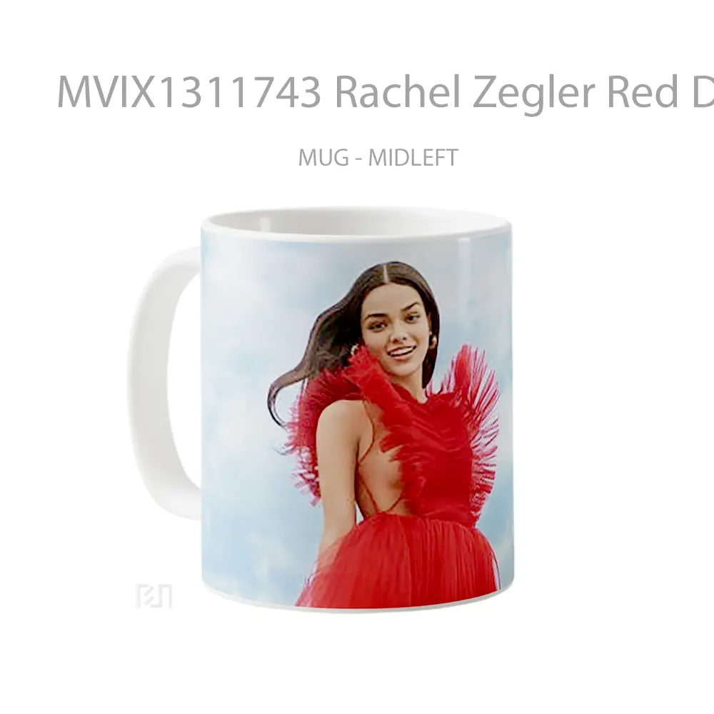 Mug Rachel Zegler Red Dress Gelas Keramik Unik - All-side / Desain