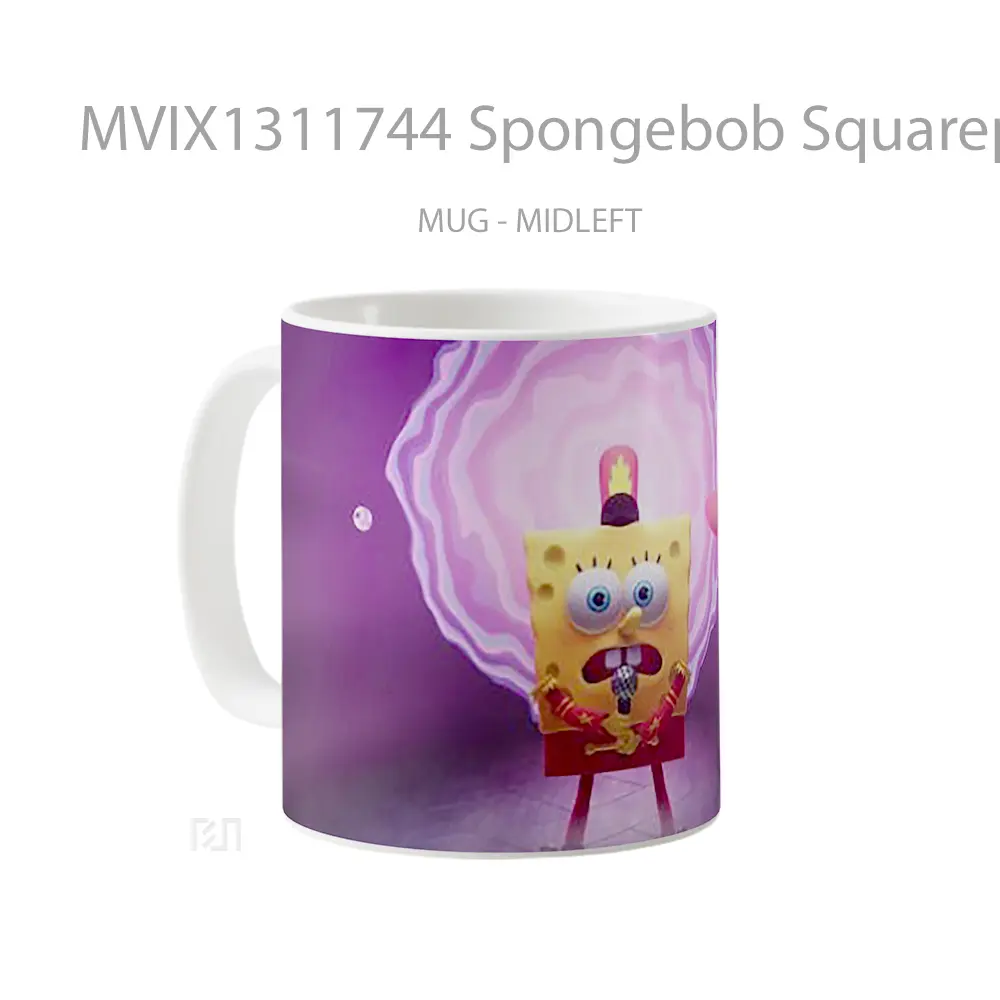 Mug Spongebob Squarepants Singing In The Cosmic Shake Gelas Astronomi - All-side / Desain