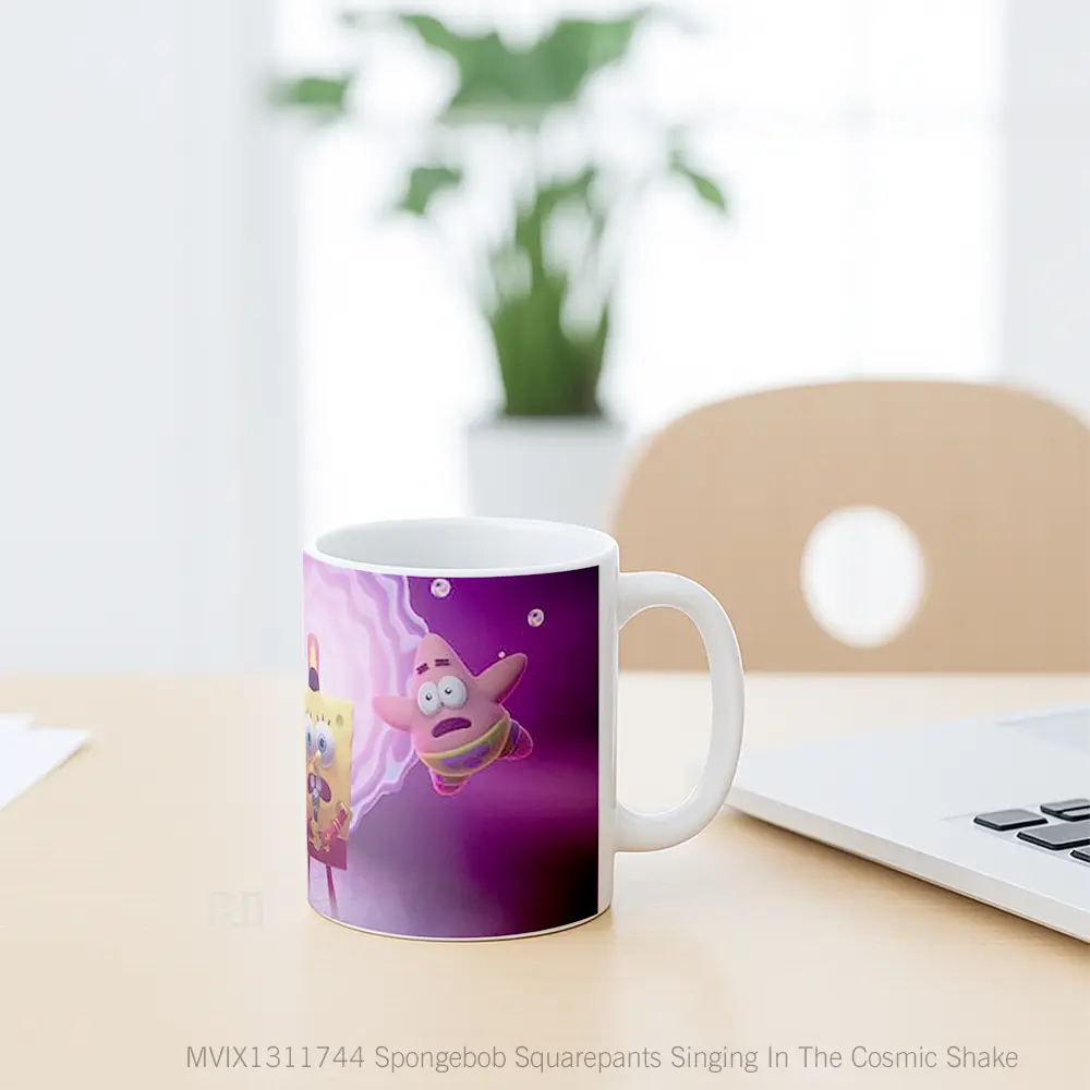 Mug Spongebob Squarepants Singing In The Cosmic Shake Gelas Astronomi - All-side / Desain