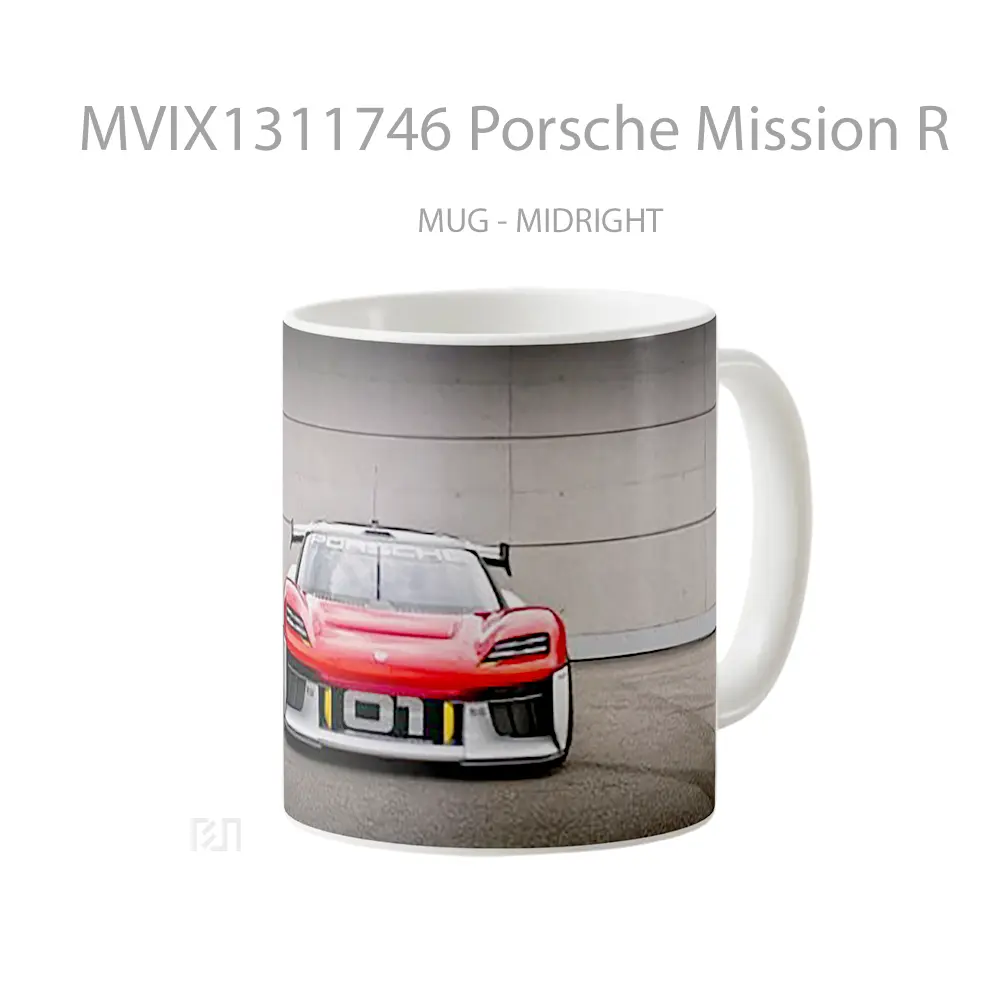 Mug Porsche Mission R Cangkir Mobil - All-side / Desain