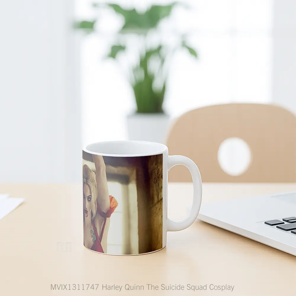 Mug Harley Quinn The Suicide Squad Cosplay Gelas Keramik Unik - All-side / Desain