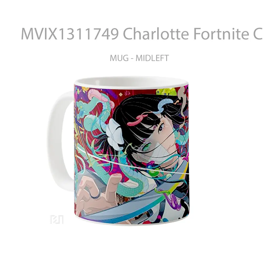 Mug Charlotte Fortnite Chapter 2 Season 8 Cangkir Gamer - All-side / Desain