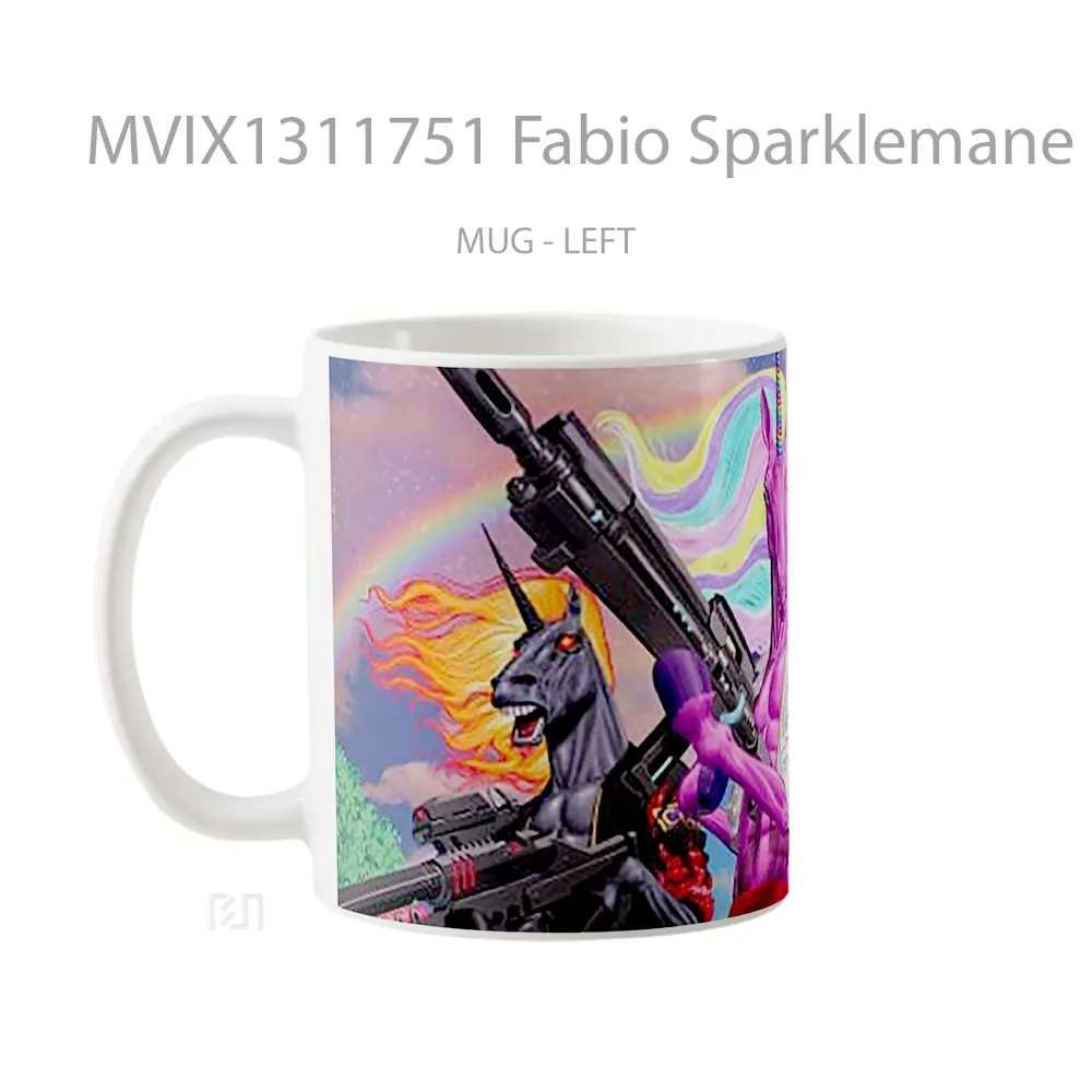 Mug Fabio Sparklemane Fortnite Chapter 2 Season 8 Cangkir Gamer - All-side / Desain