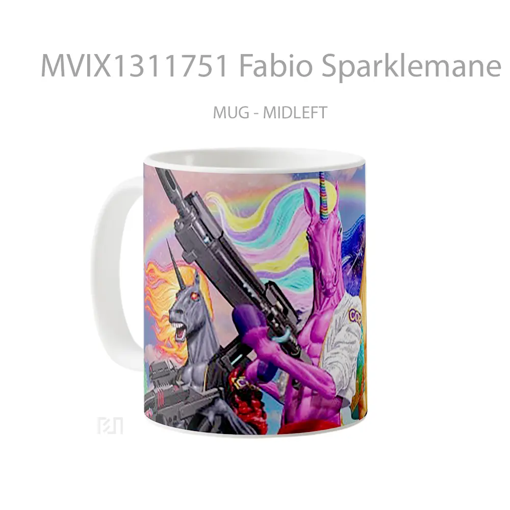 Mug Fabio Sparklemane Fortnite Chapter 2 Season 8 Cangkir Gamer - All-side / Desain