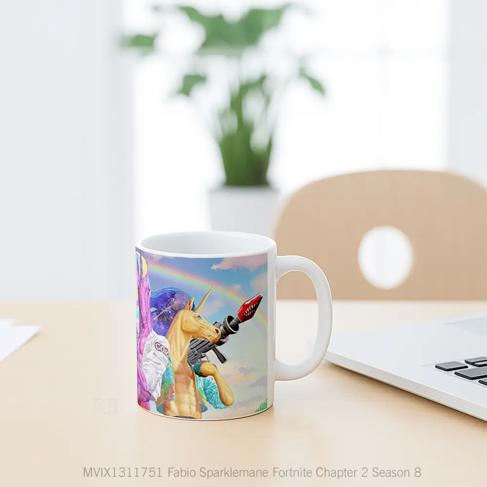 Mug Fabio Sparklemane Fortnite Chapter 2 Season 8 Cangkir Gamer - All-side / Desain