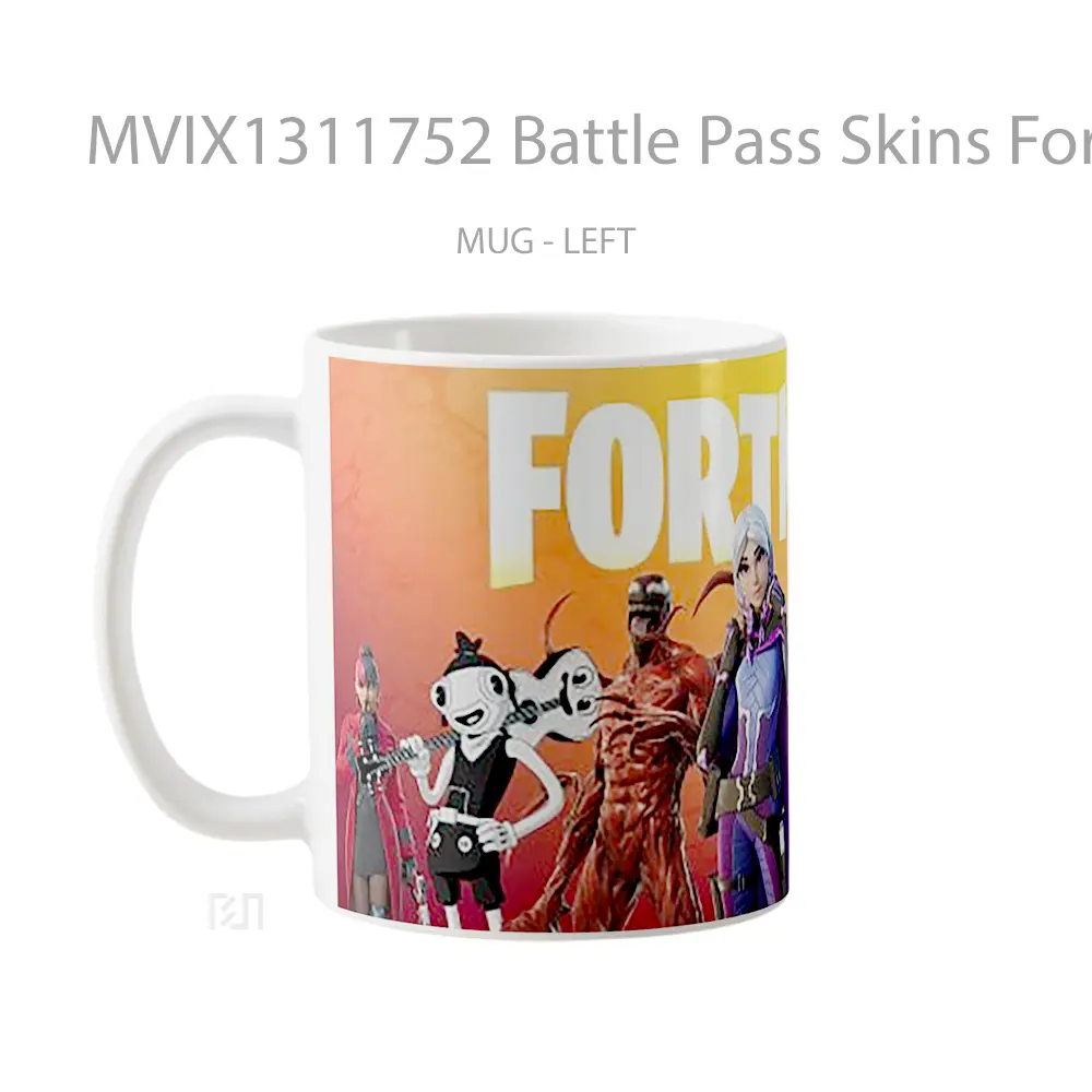Mug Battle Pass Skins Fortnite Chapter 2 Season Cangkir Gamer - All-side / Desain