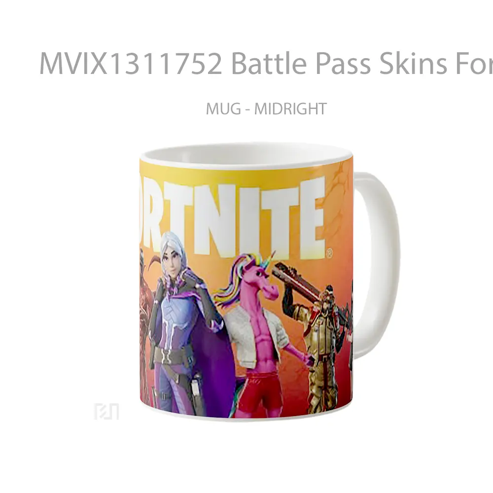 Mug Battle Pass Skins Fortnite Chapter 2 Season Cangkir Gamer - All-side / Desain