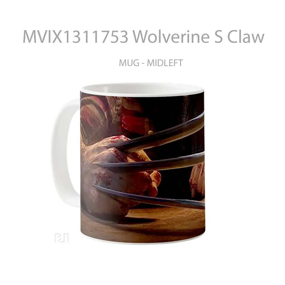 Mug Wolverine S Claw Gelas Superhero - All-side / Desain