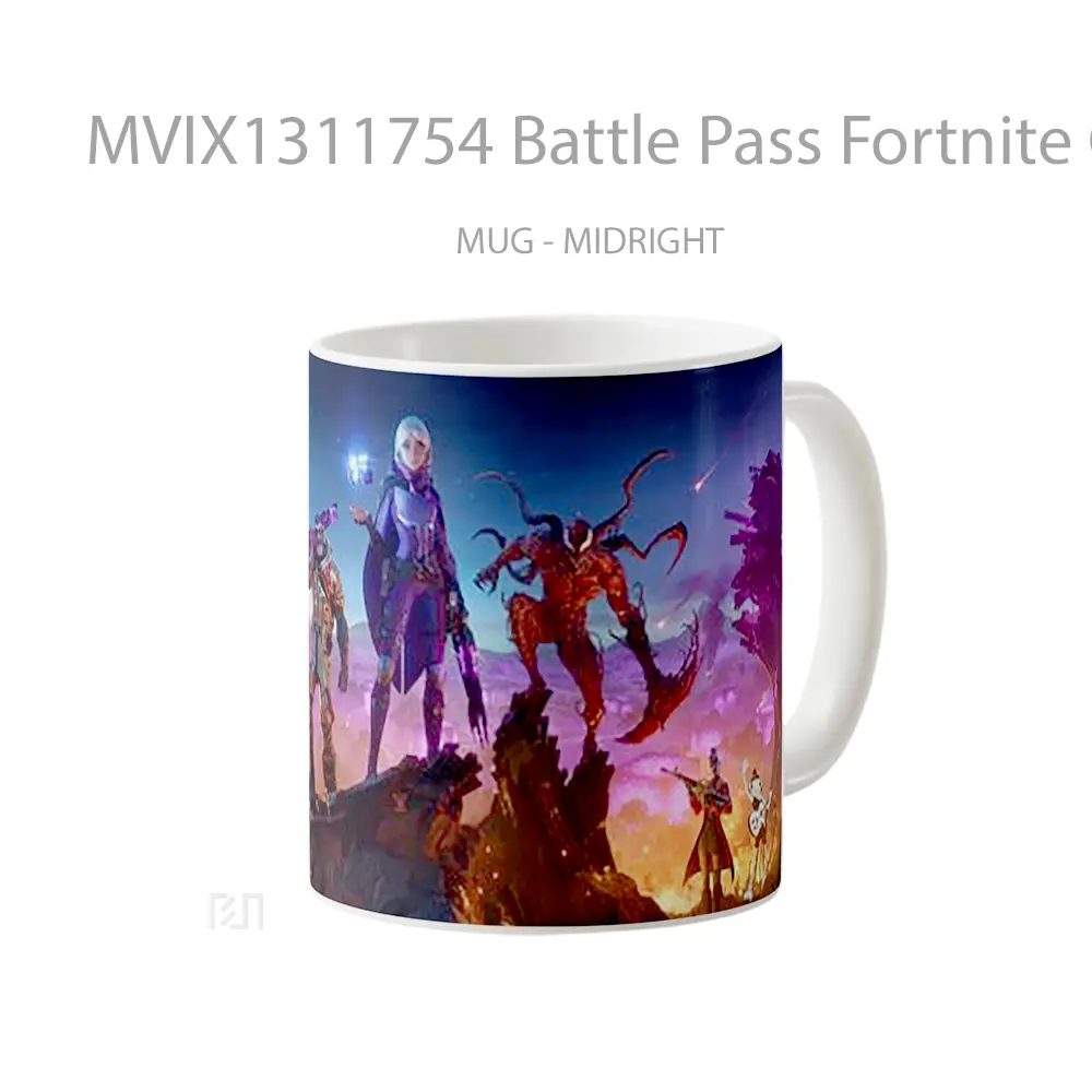 Mug Battle Pass Fortnite Chapter 2 Season 8 Cangkir Gamer - All-side / Desain