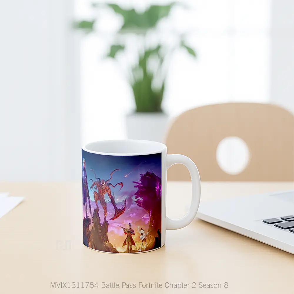 Mug Battle Pass Fortnite Chapter 2 Season 8 Cangkir Gamer - All-side / Desain