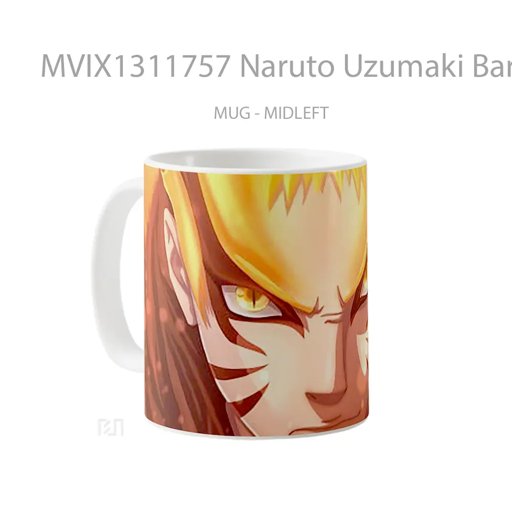 Mug Naruto Uzumaki Baryon Mode Cangkir Anime - All-side / Desain
