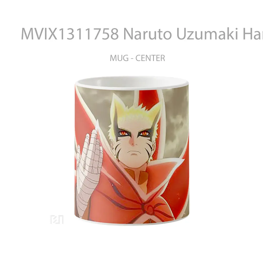 Mug Naruto Uzumaki Hand Up Baryon Mode Cangkir Anime