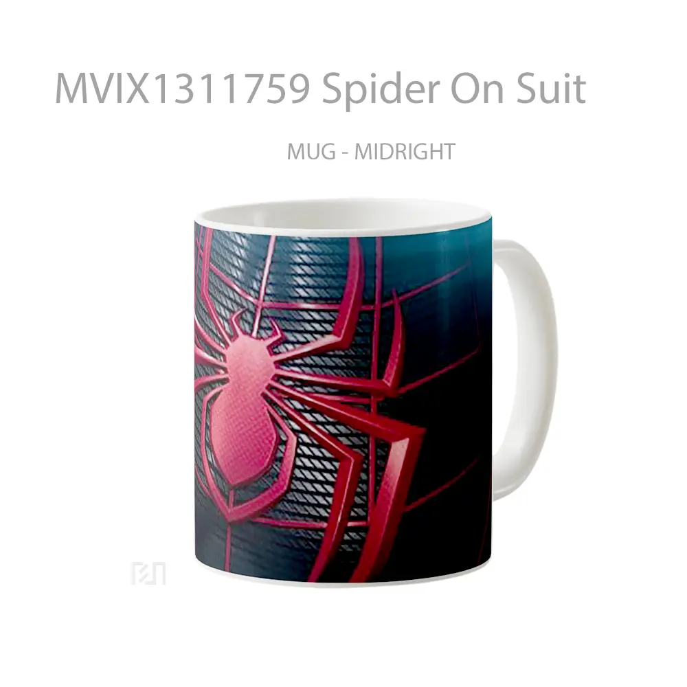 Mug Spider On Suit Gelas Keramik Unik - All-side / Desain