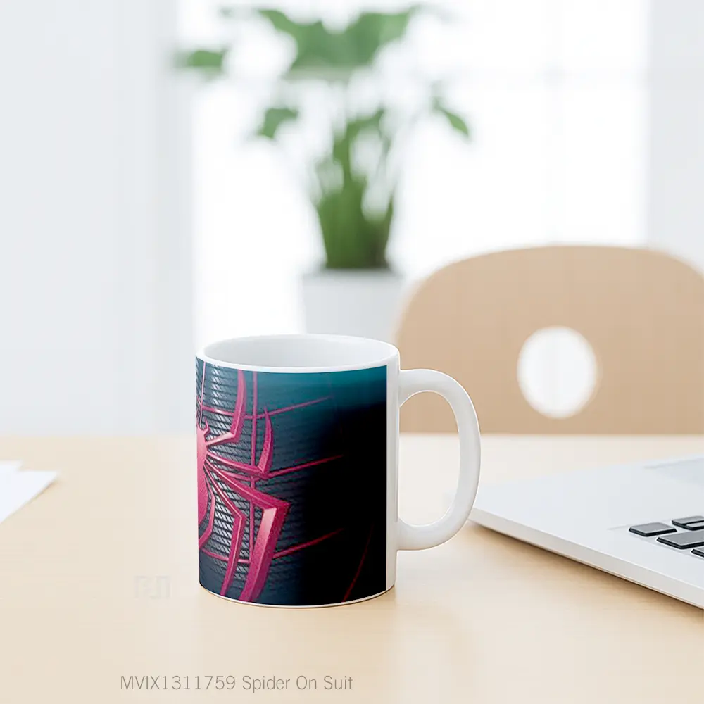 Mug Spider On Suit Gelas Keramik Unik - All-side / Desain