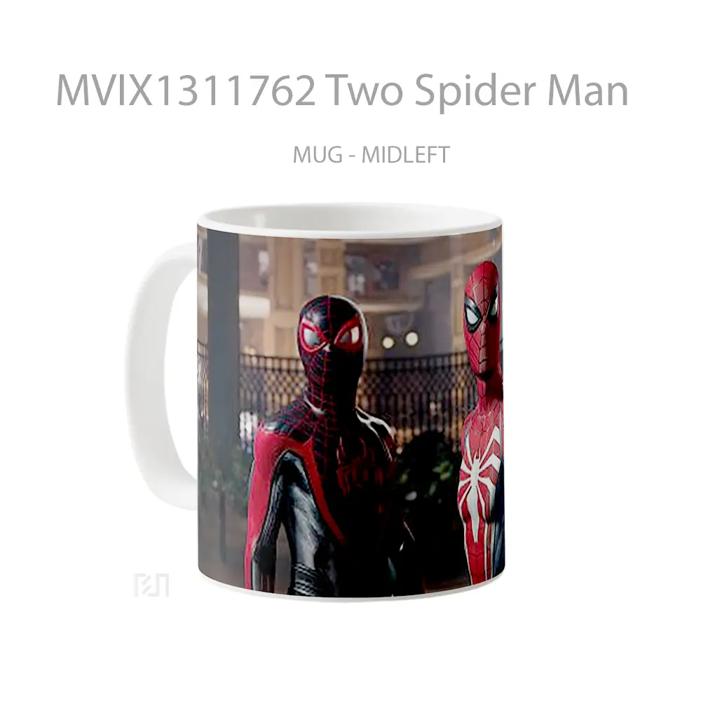 Mug Two Spider Man Gelas Superhero - All-side / Desain