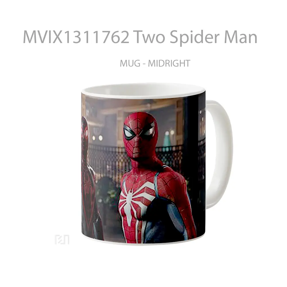 Mug Two Spider Man Gelas Superhero - All-side / Desain
