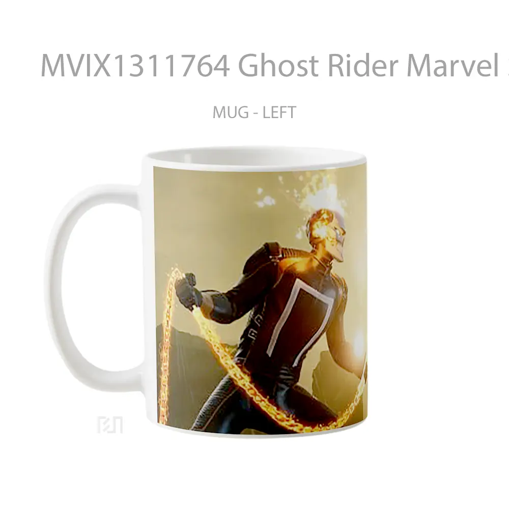 Mug Ghost Rider Marvel S Midnight Suns Gelas Superhero - All-side / Desain