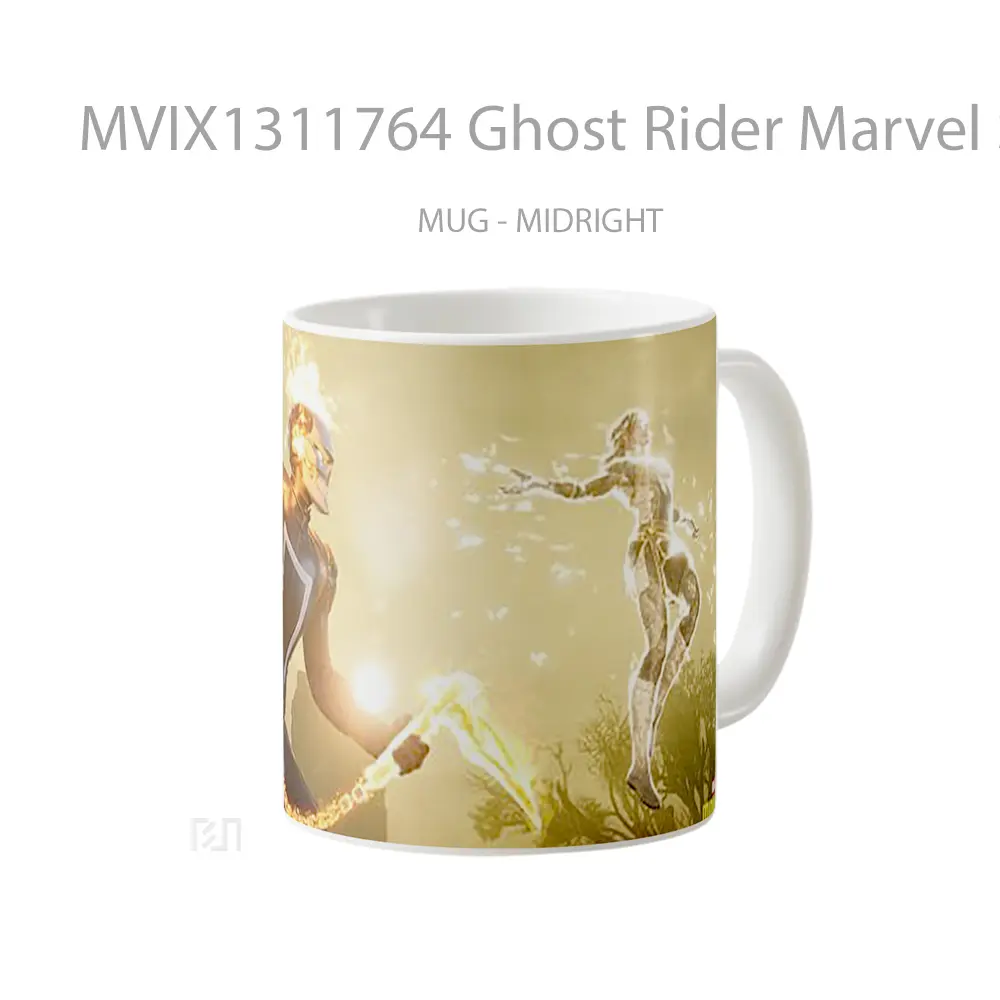 Mug Ghost Rider Marvel S Midnight Suns Gelas Superhero - All-side / Desain