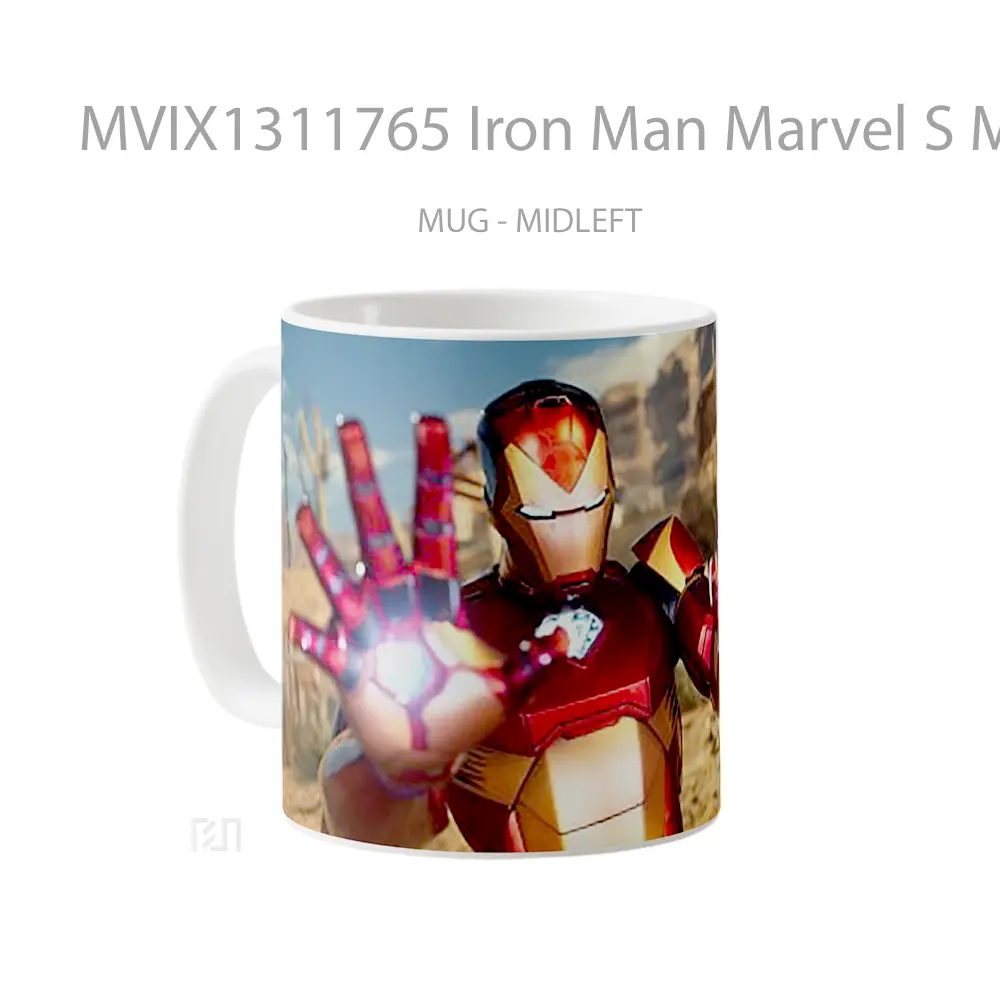 Mug Iron Man Marvel S Midnight Suns Gelas Superhero - All-side / Desain