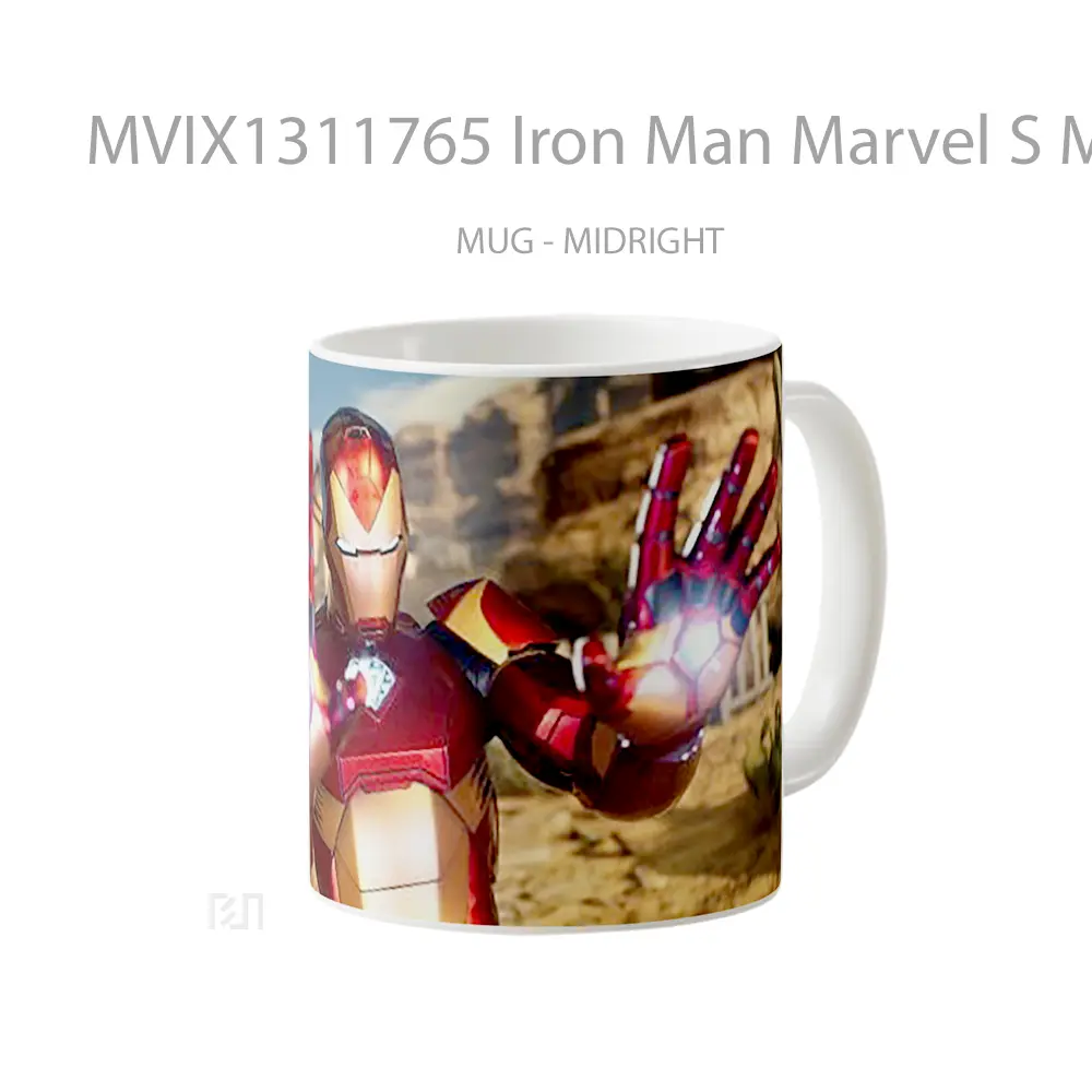 Mug Iron Man Marvel S Midnight Suns Gelas Superhero - All-side / Desain
