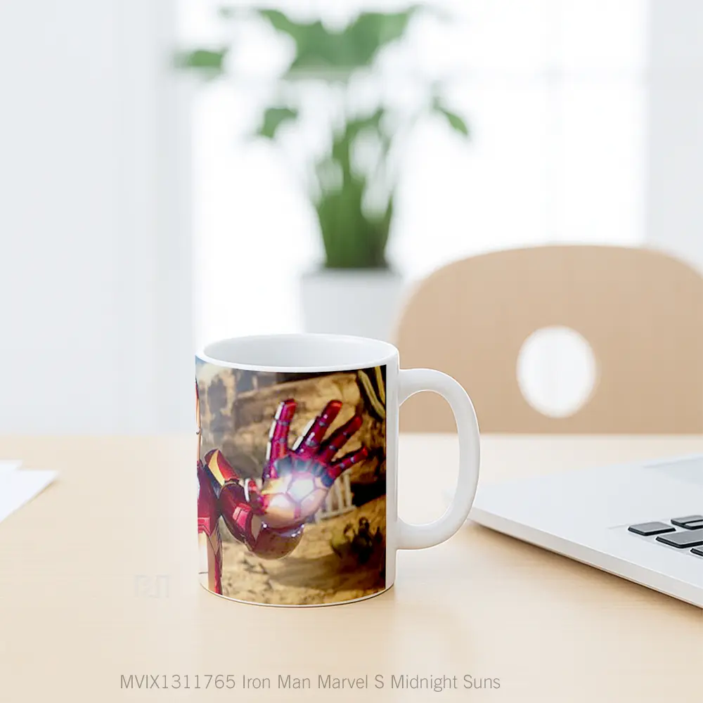 Mug Iron Man Marvel S Midnight Suns Gelas Superhero - All-side / Desain