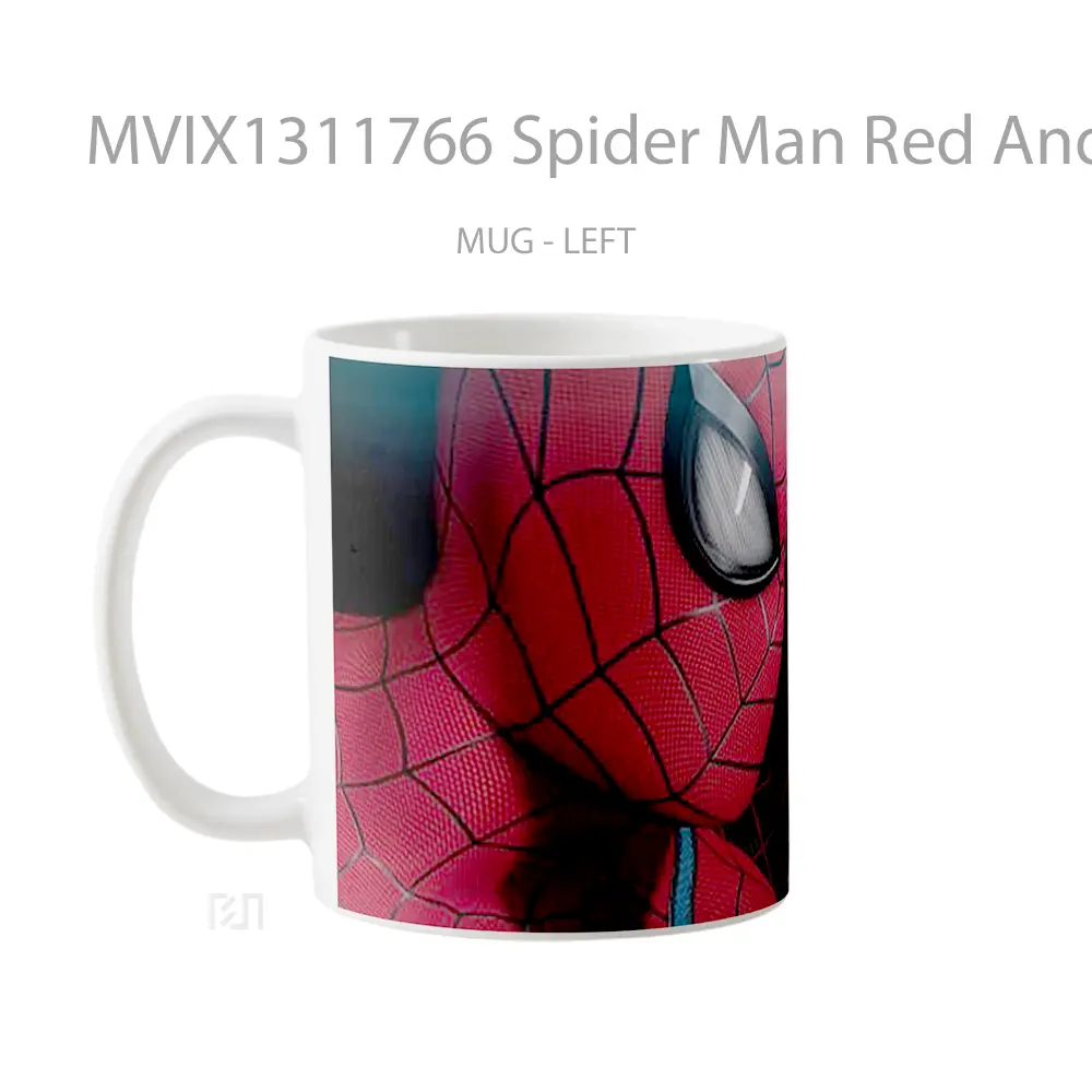 Mug Spider Man Red And Black Suit Gelas Superhero - All-side / Desain